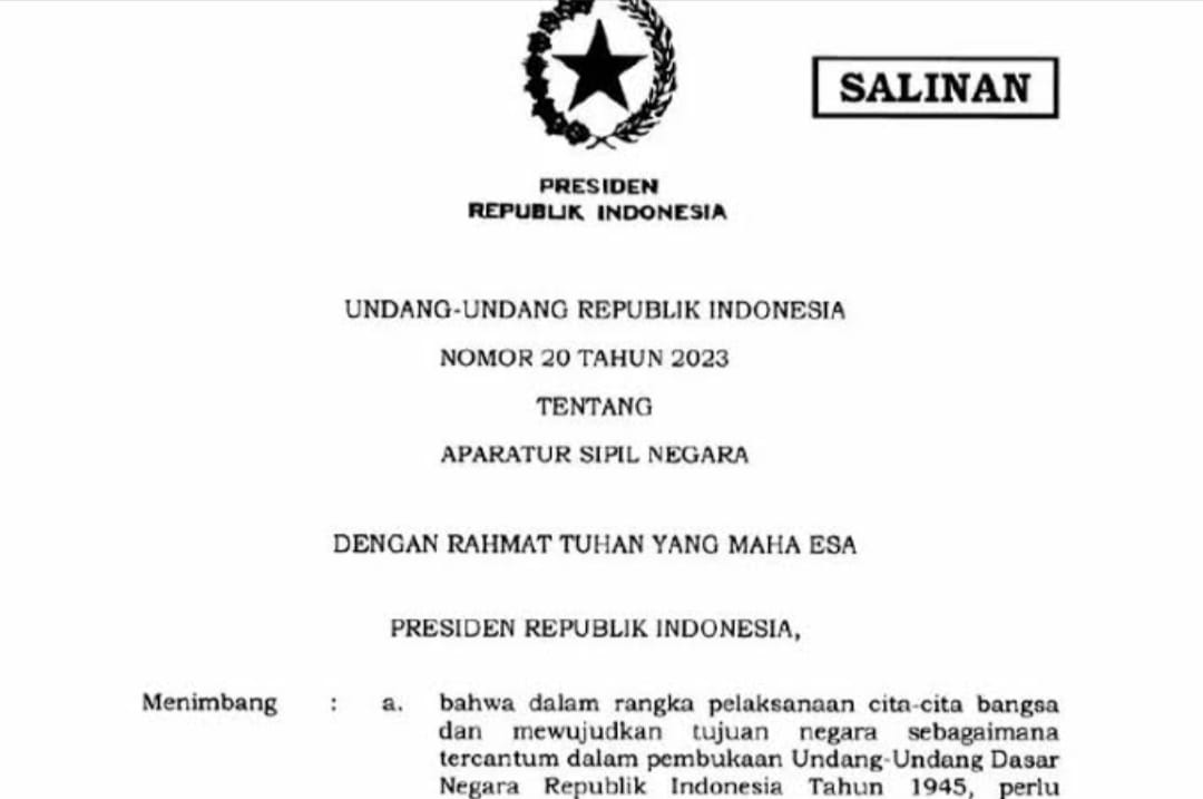 UU ASN No 20 Tahun 2023 Dinilai Penting untuk Menghindari Konflik